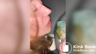 Scat shit eating slave