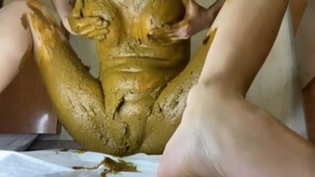 Naked girl scat Messy