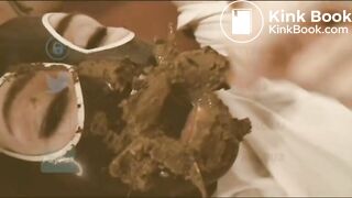 spider-gagged mouth full of creamy poo