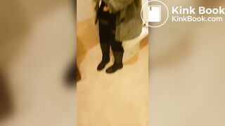 Filming my sister sitting on potty - Female Scat