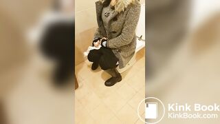 Filming my sister sitting on potty - Female Scat