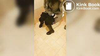Filming my sister sitting on potty - Female Scat