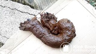 The flies enjoying my shit outdoors