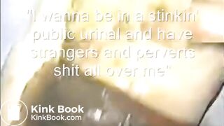 Filthy  Shit Slag Begs To Be Used as  Human Toilet