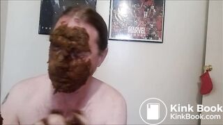 Amateur shit pile on face 52322