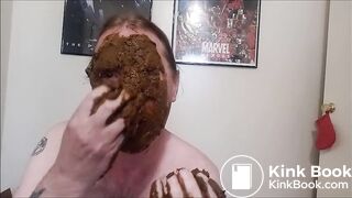 Amateur shit pile on face 52322