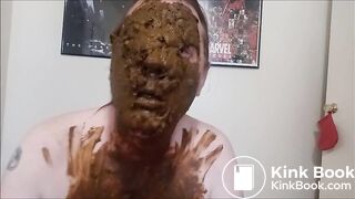 Amateur shit pile on face 52322