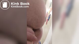 Scatray anal big dildo