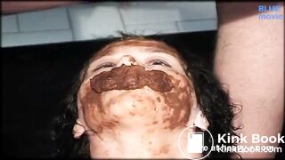 Stuffing Whore's Cunt and Mouth Full of Shit