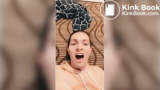 SIUE slut named Callie eats dog poop!