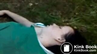Shitting on girl's face while she is sleeping