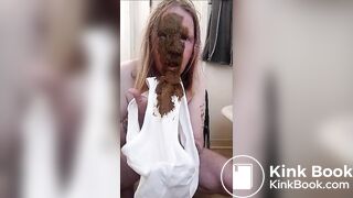 amateur shits pants, smears face and hair