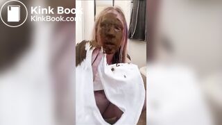 amateur shits pants, smears face and hair