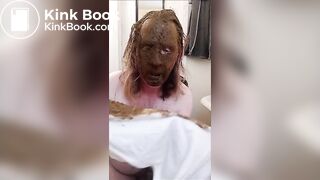 amateur shits pants, smears face and hair