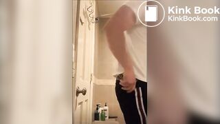 HOT Muscular Ripped Str8 Dude Farts Flexes Cums an