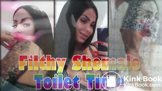 FILTHY SHEMALE - TOILET TIME