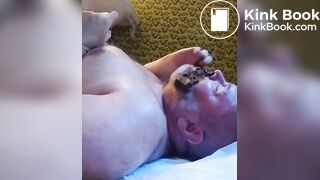 Sexy feeder gave me his huge shit
