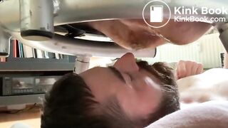 Sexy Guy Rims shitty Hole and Swallow