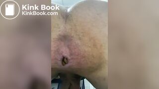 Faggot shitting