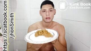 Young Latino Shitting