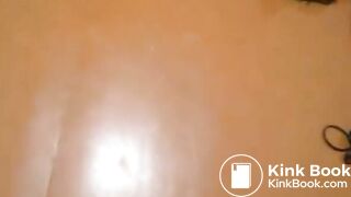 Disgusted to receive cum on her face