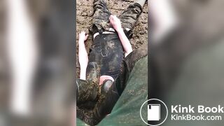 Faggot Trampled in Shit