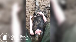 Faggot Trampled in Shit