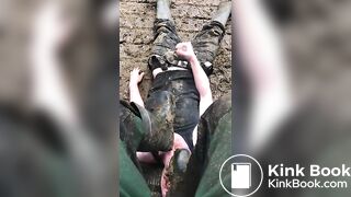 Faggot Trampled in Shit