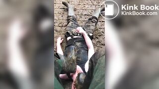 Faggot Trampled in Shit