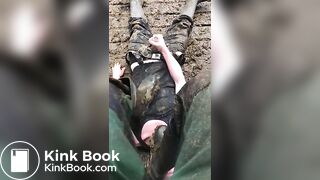 Faggot Trampled in Shit