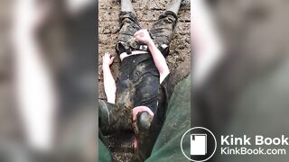 Faggot Trampled in Shit