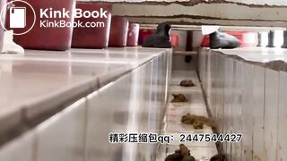 Beautiful women poop in the toilet