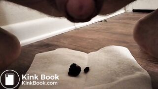 Chubby guy shits on the floor