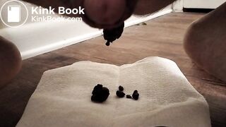 Chubby guy shits on the floor