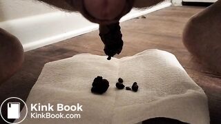 Chubby guy shits on the floor