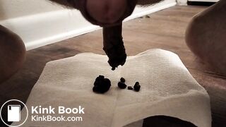 Chubby guy shits on the floor