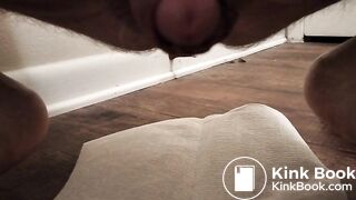 Chubby guy shits on the floor