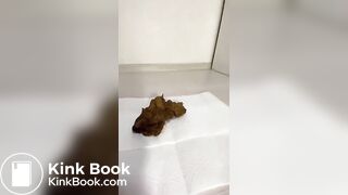 Asian Big Booty Babe with Creamy Pussy Shitting