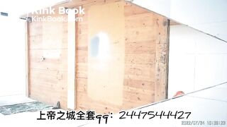 The girl excreted a lot in the toilet 002