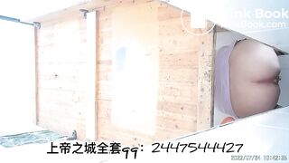 The girl excreted a lot in the toilet 002