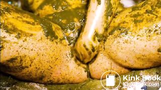 Betty Playing in Cow Scat