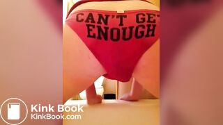 Teen Poops in Red Panties