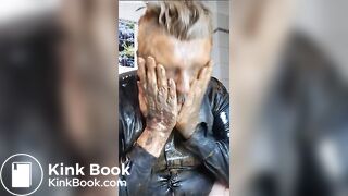 Full head shit smearing & dildo deep throat