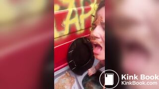 Pile of shit for worthless human toilet whore