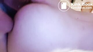 Trans girl plays with her shitty diaper in a cage