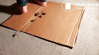 Very  nessy wife wash outside in pantyhose