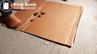 Very  nessy wife wash outside in pantyhose