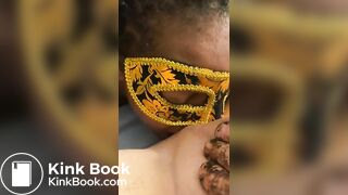 BLACK TOILET BITCH EATS FROM WHITE MASTERS ASS