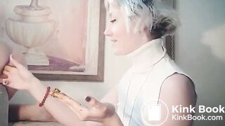 Blonde Whore Eats Shit From Man Ass (claim)