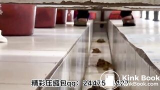 Beautiful women poop in the toilet